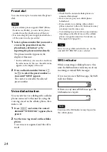 Preview for 24 page of Sony MEX-BT3150U Operating Instructions Manual