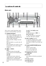 Предварительный просмотр 8 страницы Sony MEX-BT31PW Operating Instructions Manual