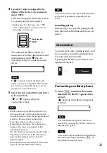 Предварительный просмотр 21 страницы Sony MEX-BT31PW Operating Instructions Manual