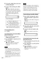 Предварительный просмотр 22 страницы Sony MEX-BT31PW Operating Instructions Manual