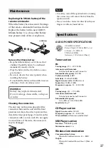 Предварительный просмотр 37 страницы Sony MEX-BT31PW Operating Instructions Manual