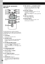 Предварительный просмотр 10 страницы Sony MEX-BT3600U Operating Instructions Manual