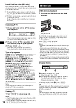 Предварительный просмотр 14 страницы Sony MEX-BT3600U Operating Instructions Manual