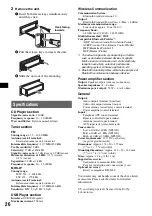 Предварительный просмотр 26 страницы Sony MEX-BT3600U Operating Instructions Manual