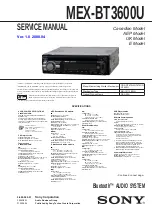 Sony MEX-BT3600U Service Manual предпросмотр