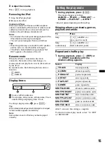 Preview for 15 page of Sony MEX-BT3700U Operating Instructions Manual