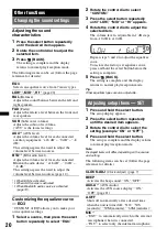 Preview for 20 page of Sony MEX-BT3700U Operating Instructions Manual