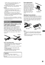 Предварительный просмотр 25 страницы Sony MEX-BT3700U Operating Instructions Manual