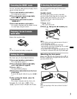 Preview for 7 page of Sony MEX-BT3750U Operating Instructions Manual