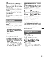 Preview for 19 page of Sony MEX-BT3750U Operating Instructions Manual