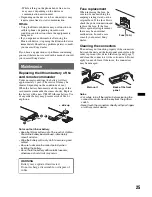 Preview for 25 page of Sony MEX-BT3750U Operating Instructions Manual