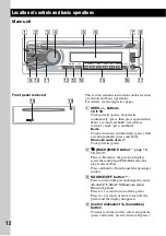 Preview for 12 page of Sony MEX-BT3800U - Bluetooth Audio System Operating Instructions Manual