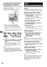 Preview for 16 page of Sony MEX-BT3800U - Bluetooth Audio System Operating Instructions Manual