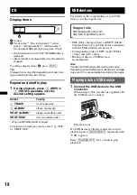 Preview for 18 page of Sony MEX-BT3800U - Bluetooth Audio System Operating Instructions Manual