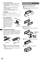 Preview for 30 page of Sony MEX-BT3800U - Bluetooth Audio System Operating Instructions Manual