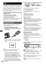 Предварительный просмотр 20 страницы Sony MEX-BT3850U Operating Instructions Manual