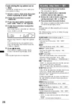 Предварительный просмотр 26 страницы Sony MEX-BT3850U Operating Instructions Manual