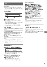 Предварительный просмотр 17 страницы Sony MEX-BT38UW - Bt Slot Usb 1wire Operating Instructions Manual