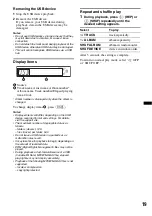 Предварительный просмотр 19 страницы Sony MEX-BT38UW - Bt Slot Usb 1wire Operating Instructions Manual