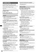 Предварительный просмотр 32 страницы Sony MEX-BT38UW - Bt Slot Usb 1wire Operating Instructions Manual