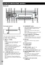 Предварительный просмотр 12 страницы Sony MEX-BT3900U Operating Instructions Manual