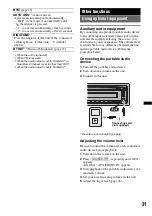 Предварительный просмотр 31 страницы Sony MEX-BT3900U Operating Instructions Manual