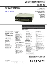 Предварительный просмотр 1 страницы Sony MEX-BT3900U Service Manual