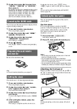 Предварительный просмотр 7 страницы Sony MEX-BT3950U Operating Instructions Manual