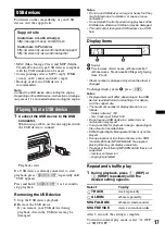 Предварительный просмотр 17 страницы Sony MEX-BT3950U Operating Instructions Manual