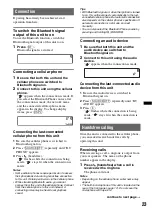 Предварительный просмотр 23 страницы Sony MEX-BT3950U Operating Instructions Manual