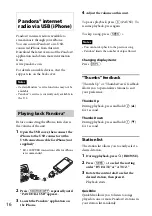 Предварительный просмотр 16 страницы Sony MEX-BT4000 Operating Instructions Manual