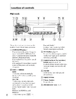 Предварительный просмотр 8 страницы Sony MEX-BT4000P Operating Instructions Manual