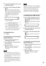 Предварительный просмотр 23 страницы Sony MEX-BT4000U Operating Instructions Manual