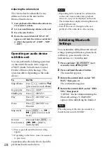 Предварительный просмотр 28 страницы Sony MEX-BT4000U Operating Instructions Manual