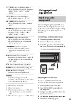 Предварительный просмотр 33 страницы Sony MEX-BT4000U Operating Instructions Manual