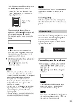 Preview for 21 page of Sony MEX-BT4050U Operating Instructions Manual