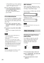 Preview for 26 page of Sony MEX-BT4050U Operating Instructions Manual