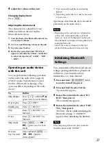 Preview for 27 page of Sony MEX-BT4050U Operating Instructions Manual