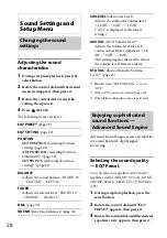 Preview for 28 page of Sony MEX-BT4050U Operating Instructions Manual