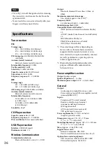 Preview for 36 page of Sony MEX-BT4050U Operating Instructions Manual