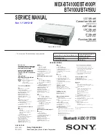 Sony MEX-BT4100P Service Manual предпросмотр