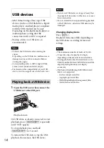 Предварительный просмотр 14 страницы Sony MEX-BT4100U Operating Instructions Manual