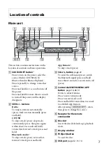 Предварительный просмотр 7 страницы Sony MEX-BT4150U Operating Instructions Manual