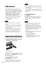 Предварительный просмотр 12 страницы Sony MEX-BT4150U Operating Instructions Manual