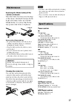 Предварительный просмотр 37 страницы Sony MEX-BT4150U Operating Instructions Manual