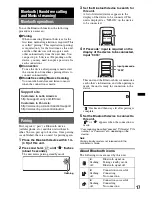 Предварительный просмотр 17 страницы Sony MEX-BT4750U Operating Instructions Manual