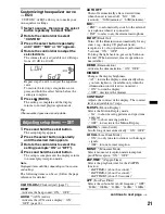 Предварительный просмотр 21 страницы Sony MEX-BT4750U Operating Instructions Manual