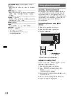 Предварительный просмотр 22 страницы Sony MEX-BT4750U Operating Instructions Manual