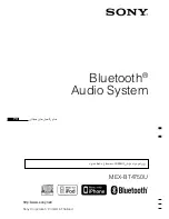 Preview for 96 page of Sony MEX-BT4750U Operating Instructions Manual