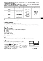 Предварительный просмотр 7 страницы Sony MEX-DV1000 - Cd/dvd Receiver, Mp3/wma Player Operating Instructions Manual